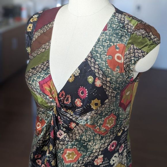 Silk Kew batik print dress 8 - Picture 7 of 13